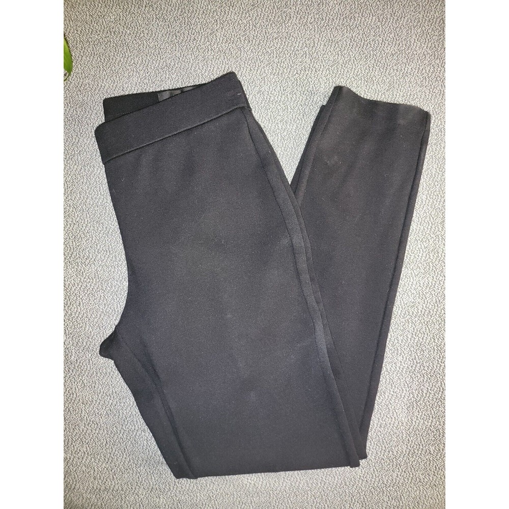 J. Crew Ponte Knit Exposed Zip Back Pixie Skinny Pants Black Size S 31090 B#5